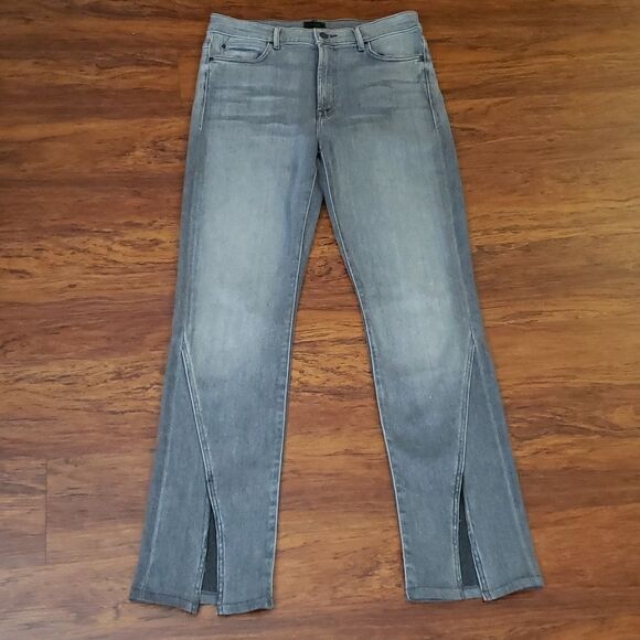 MOTHER Denim Gray Chic Feminine Edgy Streetwear Grunge High Waist Jeans Size 30 - Picture 5 of 13